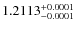 $1.2113^{\rm +0.0001}_{-0.0001}$