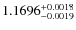 $1.1696^{\rm +0.0018}_{-0.0019}$