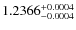 $1.2366^{\rm +0.0004}_{-0.0004}$