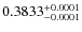 $0.3833^{\rm +0.0001}_{-0.0001}$