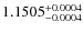 $1.1505^{\rm +0.0004}_{-0.0004}$