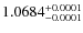 $\rm 1.0684^{+0.0001}_{-0.0001}$