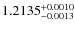 $\rm 1.2135_{-0.0013}^{+0.0010}$