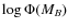 $\log \Phi(M_B)$