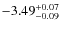 $\rm -3.49^{+0.07}_{-0.09}$