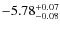 $\rm -5.78^{+0.07}_{-0.08}$