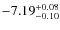 $\rm -7.19^{+0.08}_{-0.10}$