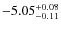 $\rm -5.05^{+0.08}_{-0.11}$