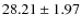 $28.21\pm 1.97$