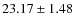 $23.17\pm 1.48$