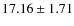 $17.16\pm 1.71$