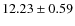 $12.23\pm 0.59$