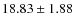 $18.83\pm 1.88$