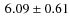 $\:6.09\pm
0.61$