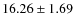 $16.26\pm1.69$