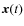 $\vec{x} (t)$