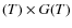 $(T)\times G(T)$