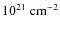 $10^{21}~{\rm cm^{-2}}$