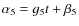 $\alpha_5=g_5 t + \beta_5$