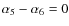 $\alpha_5-\alpha_6=0$