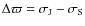 $\Delta\varpi=\sigma_{\rm J}-\sigma_{\rm S}$