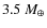 $3.5~M_{\oplus}$