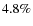 $4.8\%$