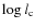 $\log l_{\rm c}$