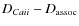 $D_{Ca {\sc ii}} - D_{\rm assoc}$