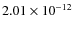 $2.01\times10^{-12}$