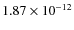 $1.87\times10^{-12}$