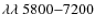 $\lambda\lambda~5800{-}7200$