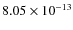$8.05 \times 10^{-13}$