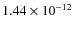 $ 1.44\times10^{-12}$