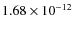 $1.68\times10^{-12}$