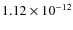$1.12\times10^{-12}$