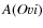 $A(O {\sc vi})$