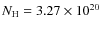 $N_{\rm H} = 3.27\times 10^{20}$