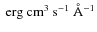 $\rm ~erg~cm^{3}~s^{-1}~\AA^{-1}$