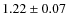 $1.22\pm0.07$