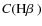 $C(\mbox{H$\beta$ })$