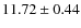 $ 11.72\pm0.44$