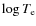 $\log T_{\rm e}$