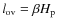 ${l}_{\rm ov}=\beta{H}_{\rm p}$