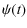 $\displaystyle \psi (t)$