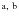 $^{\rm a,~ b}$