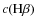 $c(\textrm{H}\beta)$