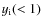 $y_{\rm i}(<1)$