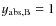 $y_{{\rm abs},\rm B} = 1$