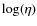 $\log(\eta)$